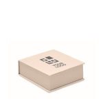 Bloco de notas pequenas recicladas de cor branca EcoMilk cor branco vista principal