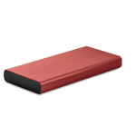 Powerbank personalizado USB-C carregamento rápido 10.000 mAh Duo cor bordeaux