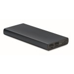 Powerbank personalizado USB-C carregamento rápido 10.000 mAh Duo cor azul-marinho