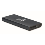 Powerbank personalizado USB-C carregamento rápido 10.000 mAh Duo cor azul-marinho vista principal