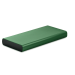 Powerbank personalizado USB-C carregamento rápido 10.000 mAh Duo cor verde-escuro