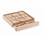 Jogo sudoku de madeira com 99 fichas para brinde empresarial cor madeira