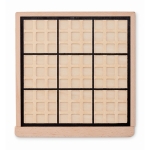 Jogo sudoku de madeira com 99 fichas para brinde empresarial cor madeira sexta vista