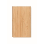 Powerbank com capa de bambu e Powercard Bamboo Plus de 4.000 mAh cor madeira terceira vista