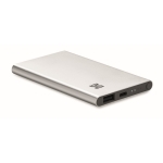 Bateria externa de alumínio de 4.000 mAh Powercard Alu Black cor prateado mate vista principal