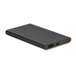 Bateria externa de alumínio de 4.000 mAh Powercard Alu Black cor azul-marinho