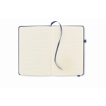 Caderno com capa e papel reciclados, folhas A5 pautadas EcoRecycle cor azul quarta vista