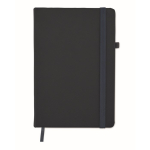 Caderno com capa e papel reciclados, folhas A5 pautadas EcoRecycle cor azul-marinho