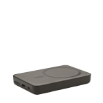 Carregador sem fios personalizado de bambu magnético Power Magnet cor preto vista principal