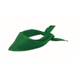 Lenço de cabeça promocional de forma triangular de uma só cor Bandido cor verde