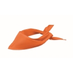 Lenço de cabeça promocional de forma triangular de uma só cor Bandido cor cor-de-laranja