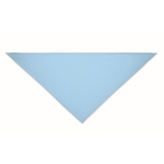 Lenço de cabeça promocional de forma triangular de uma só cor Bandido cor azul-claro segunda vista