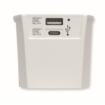 Adaptador de viagem personalizado universal Skross MUV USB A/C cor branco oitava vista