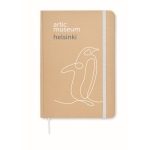 Caderno de cartão reciclado promocional, A5 quadriculado Everwrite cor branco vista principal