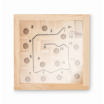 Jogo de labirinto em caixa de madeira para publicidade Ability Maze cor madeira terceira vista