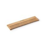 Pente de bambu natural com estojo de papel kraft reciclado incluído cor natural imagem com logo