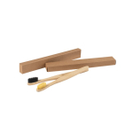 Escova de dentes de bambu com caixa de kraft Naturbrush cor preto