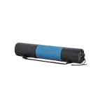 Tapete de yoga com bolsa personalizada com logo Namaste cor azul-claro na bolsa