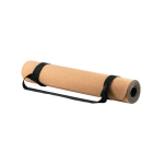 Tapete de yoga de cortiça personalizado com logo Yoga Cork cor natural terceira vista