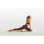 Tapete de yoga de cortiça personalizado com logo Yoga Cork cor natural oitava vista