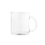 Caneca de vidro brilhante para sublimação 350ml Cristal Sublim cor transparente primeira vista