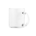 Caneca de vidro brilhante para sublimação 350ml Cristal Sublim cor transparente terceira vista