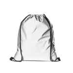 Saco refletor de poliéster com alças pretas, 200 g/m² cor prateado