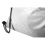 Saco refletor de poliéster com alças pretas, 200 g/m² cor prateado terceira vista