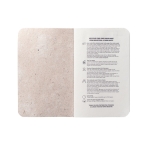 Caderno pequeno de matéria orgânica, folhas A6 lisas Soft Elefant cor natural terceira vista