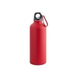 Garrafa de alumínio de cor mate com mosquetão 540ml Matt Cruiser cor vermelho