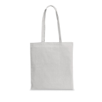 Saco de algodão reciclado e rPET colorido 180 g/m2 Reciclo Cairo cor cinzento-claro