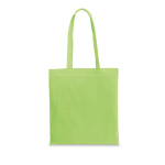 Saco de algodão reciclado e rPET colorido 180 g/m2 Reciclo Cairo cor verde-claro