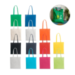 Saco de algodão reciclado e rPET colorido 180 g/m2 Reciclo Cairo varias cores