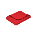 Manta polar personalizada de rPET com design básico 180 g/m2 cor vermelho