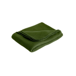 Manta polar personalizada de rPET com design básico 180 g/m2 cor verde-escuro