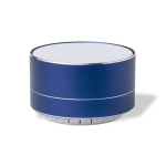 Coluna de som multifunções bluetooth 5.0 em alumínio reciclável cor azul-marinho primeira vista