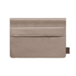 Porta-documentos de couro reciclado de qualidade Recyclo Leather cor castanho primeira vista