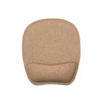 Tapete de rato ergonómico de cortiça com base antiderrapante cor natural primeira vista