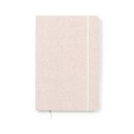 Caderno de algodão reciclado, folhas A5 lisas Recycled Cotton cor bege primeira vista
