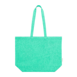 Saco de algodão reciclado com asas compridas 140 g/m2 Shop Recycled cor verde primeira vista