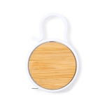 Fita métrica promocional com detalhe de bambu Bamboo 1 M cor branco primeira vista