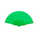 Leque de poliéster e rPET colorido em caixa Colors rPET cor verde primeira vista