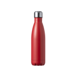 Garrafa de aço inoxidável com tampa de rosca em aço, 550 ml cor vermelho segunda vista