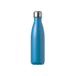 Garrafa de aço inoxidável com tampa de rosca em aço, 550 ml cor azul-claro primeira vista