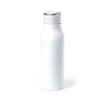 Garrafa térmica de aço inoxidável com pega na tampa 600ml Fancy cor branco primeira vista