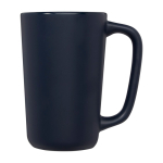 Caneca de cerâmica grande com acabamento mate de 480ml Americano cor azul-marinho vista lateral