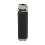 Garrafa desportiva de aço inoxidável com função termo 750ml Thor Sport cor preto terceira vista