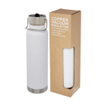 Garrafa desportiva de aço inoxidável com função termo 750ml Thor Sport cor branco