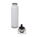 Garrafa desportiva de aço inoxidável com função termo 750ml Thor Sport cor branco segunda vista