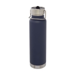 Garrafa desportiva de aço inoxidável com função termo 750ml Thor Sport cor azul-escuro terceira vista